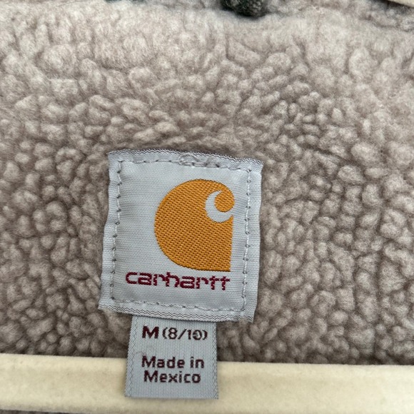 Carhartt Sherpa Lined Canvas Vest M 8-10 - Picture 4 of 4